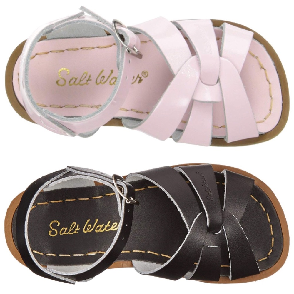 Saltwater Sandals | 2 Pairs | Pink & Black